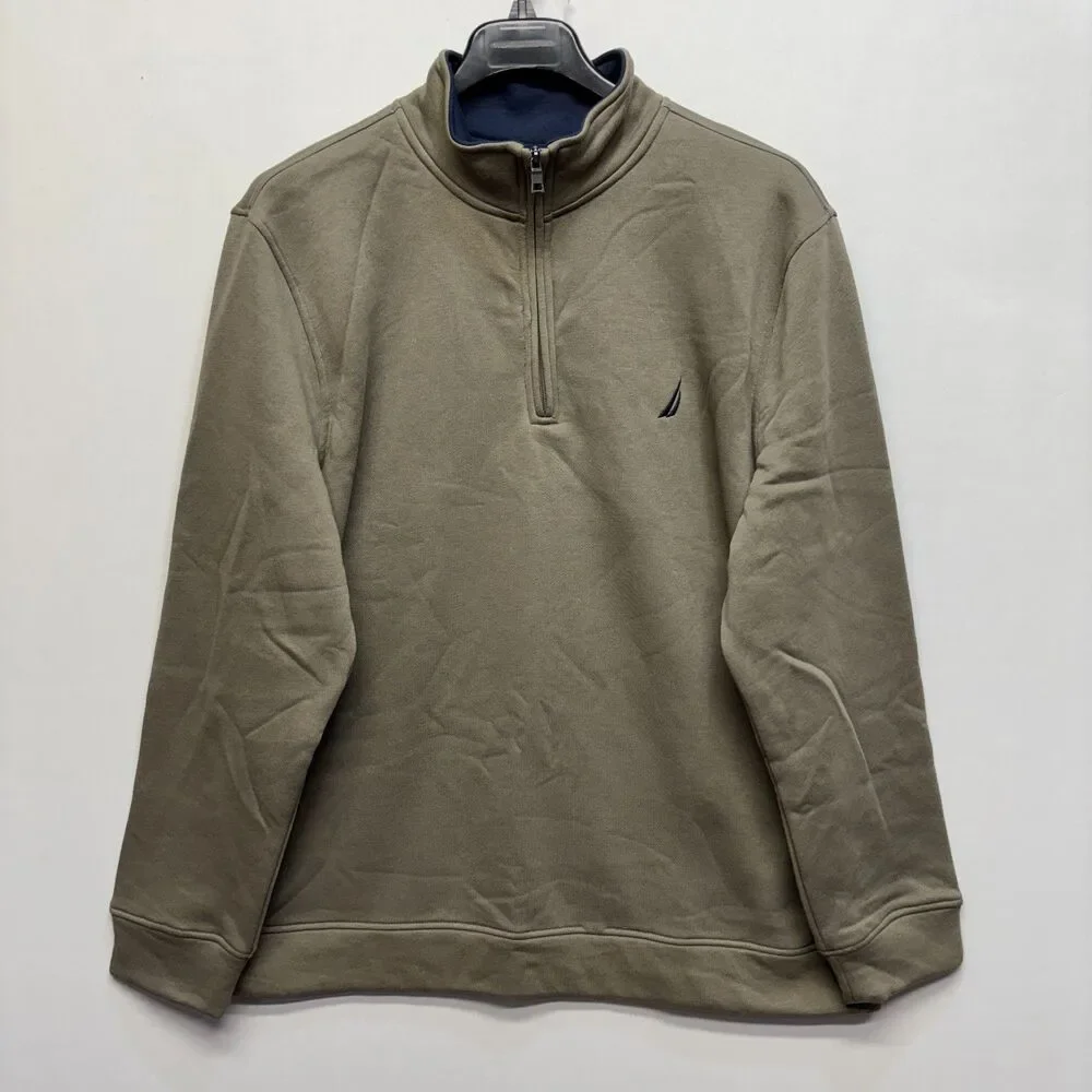 NWT Nautica Men 1/4 Zip Pullover Sweater Sweatshirt Size XXL 2XL D085 -16